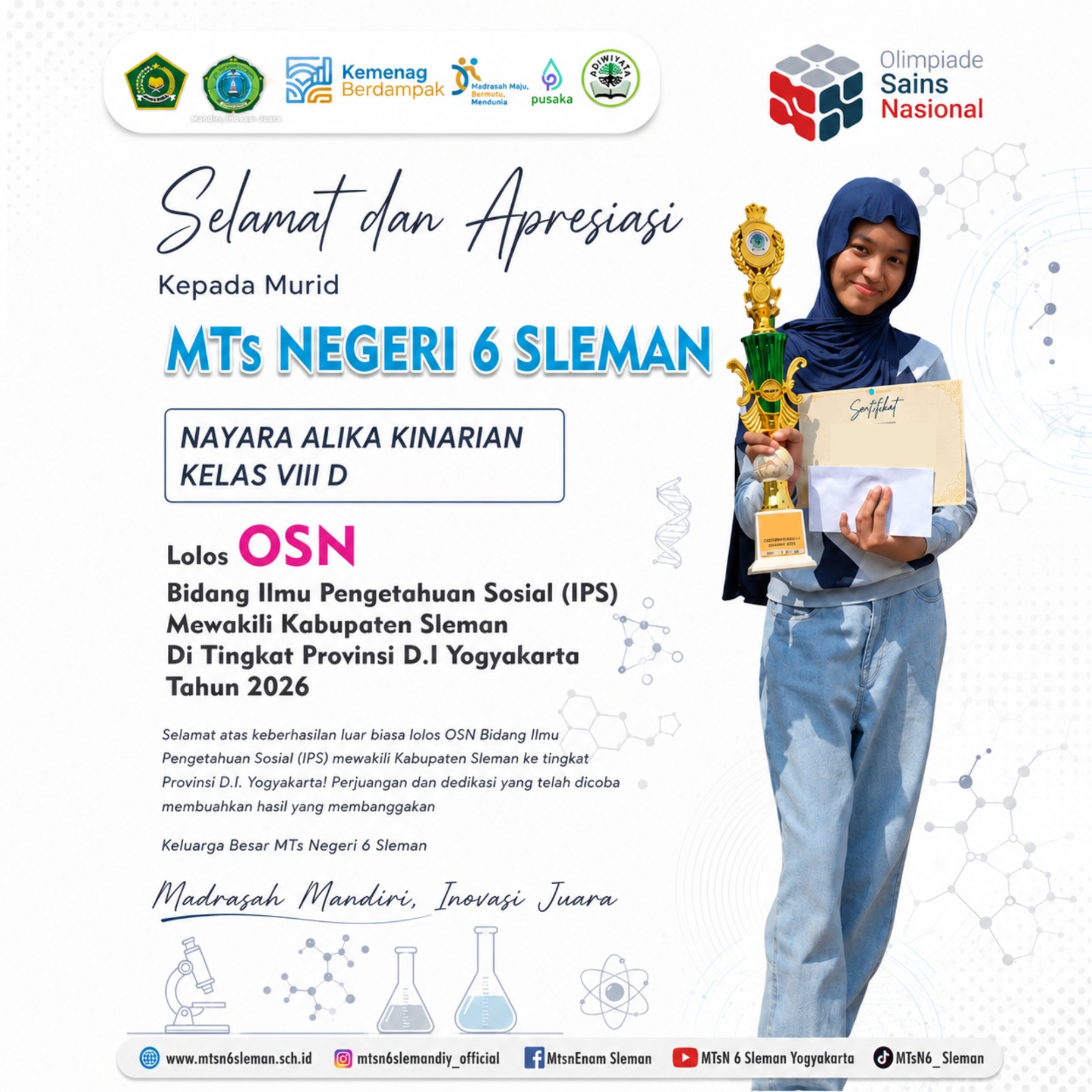 logo MTs Negeri 6 Sleman